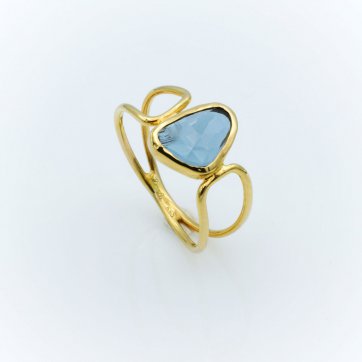 Alexis Kittas ΔΑΧΤΥΛΙΔΙ ΜΕ LONDON BLUE TOPAZ